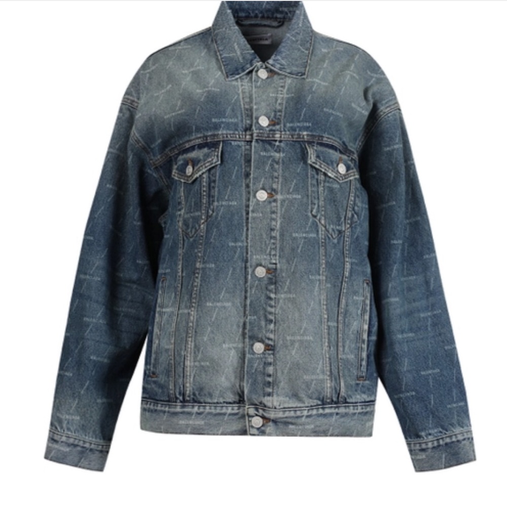 Balenciaga logo denim jacket - size 36